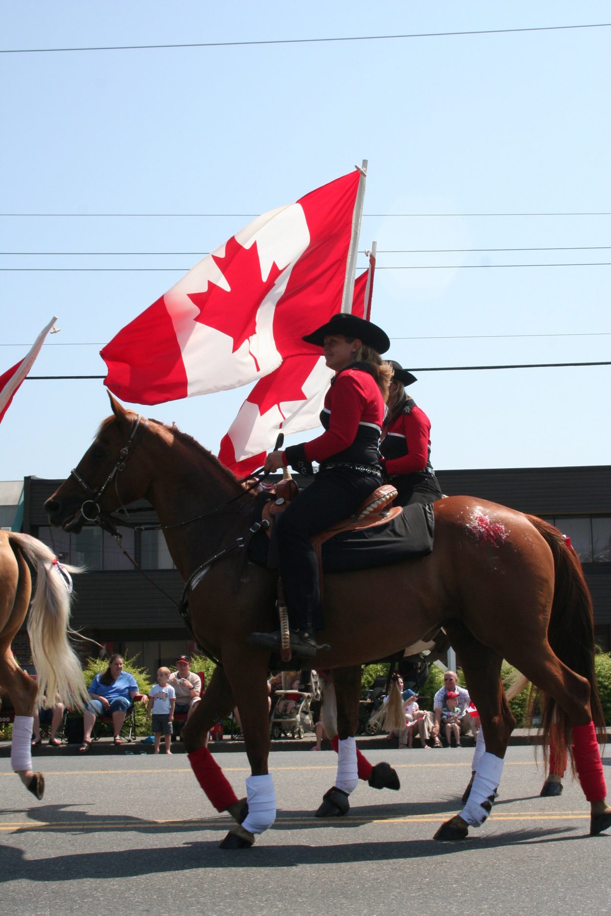 Differentiating Yourself as an Independent Contractor NOT an Employee Horseback riders with Canadian flag