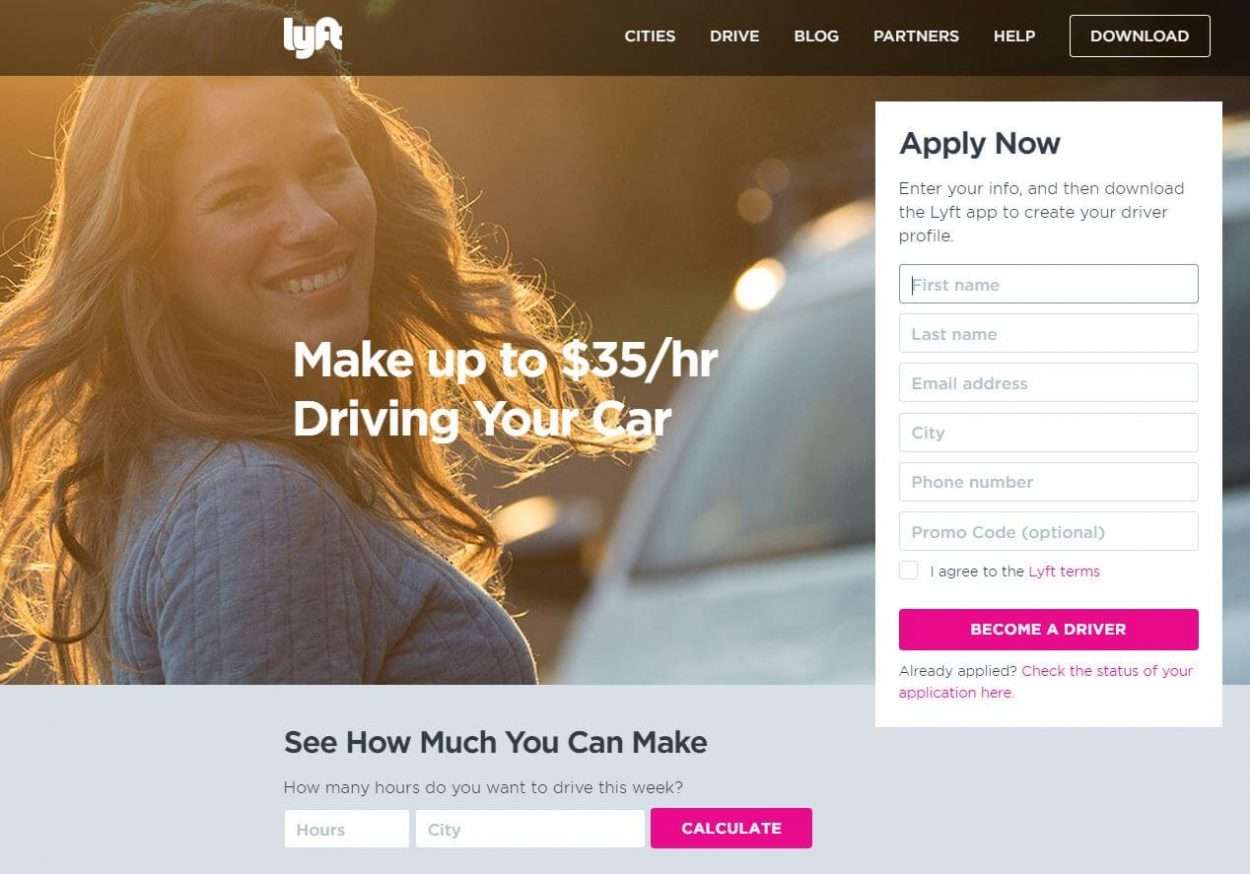 In the Sharing Economy, No One’s an Employee Lyft - be a driver