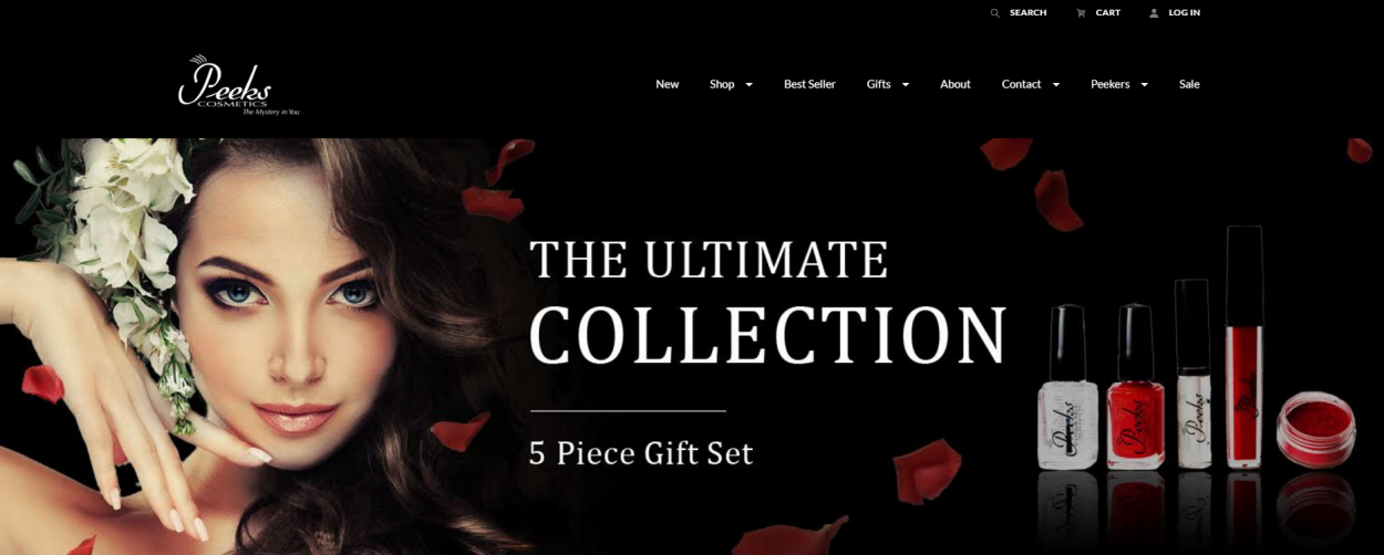 These Glampreneurs Beat Steep Odds–And Built Fast-Growing, High-Revenue Businesses peeks-cosmetics-website