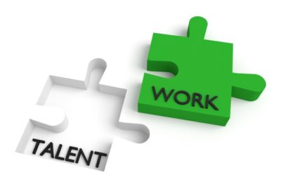work talent puzzle pieces