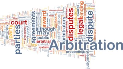 Arbitration word cloud