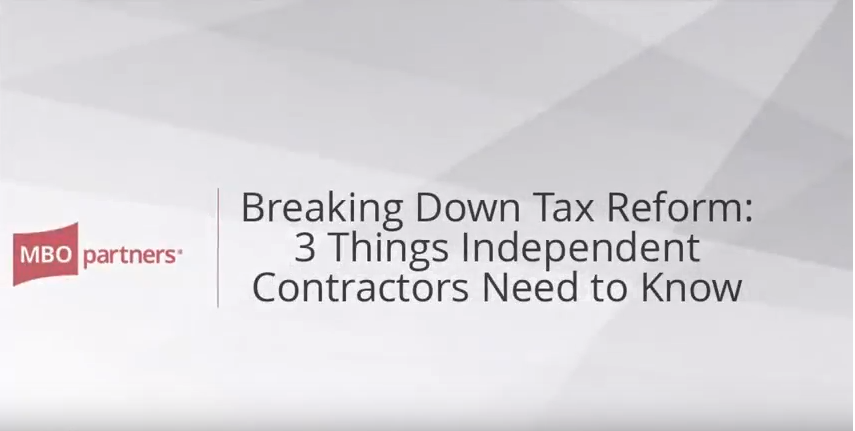 Breaking Down Tax Reform: 3 Things Independent Contractors Need to Know