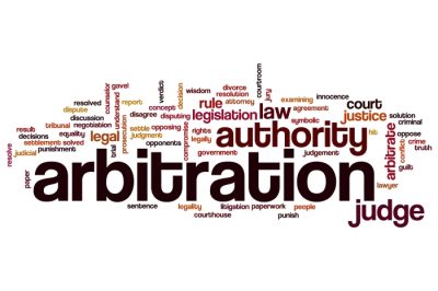 Arbitration word cloud