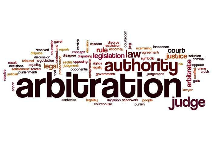 Studies Conclude Arbitration Faster & Cheaper Than Court Arbitration word cloud