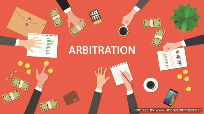 Arbitration with salmon background